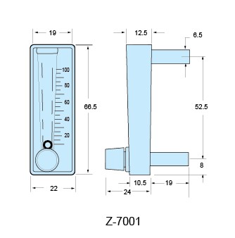 Z-7001、Z-7002、Z-7003面板式流量計